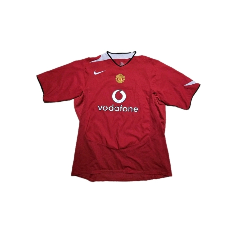 Nike MANCHESTER UNITED Soccer Jersey Size XXL 2004-2006 Home Football Vodafone